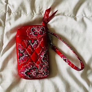 Vera Bradley Red Wristlet